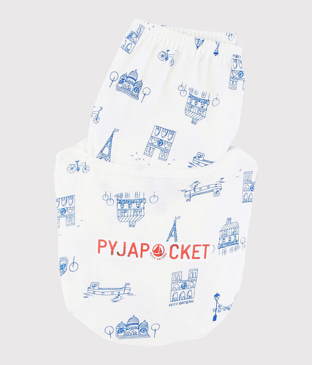 Lot de 2 pyjamas petite fille en c&ocirc;te multicouleur