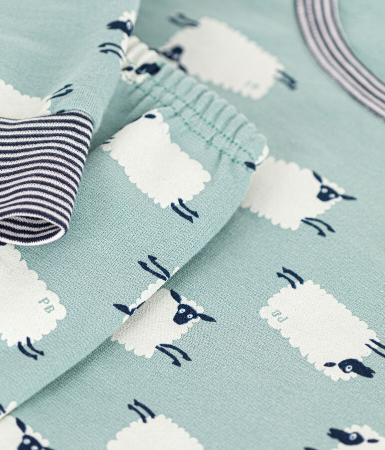 Pyjama en molleton gratt&eacute; imprim&eacute; mouton enfant PAUL/ MULTICO