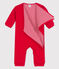 Combinaison longue en coton bio bébé rouge TERKUIT