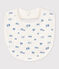 Bavoir imprimé bébé en coton blanc MARSHMALLOW/ CREPUSCULE