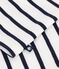 Tee-shirt manches longues en coton bébé blanc MARSHMALLOW/bleu SMOKING
