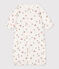 Combisac imprimé bébé en coton blanc MARSHMALLOW/blanc MULTICO