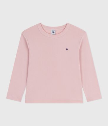 Tee-shirt enfant manches longues en coton uni