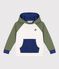 Sweatshirt &agrave; capuche enfant en coton MILK/ MULTICO