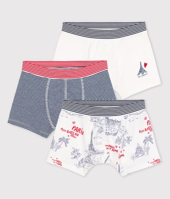 Lot de 3 boxers petit garçon en coton variante 1