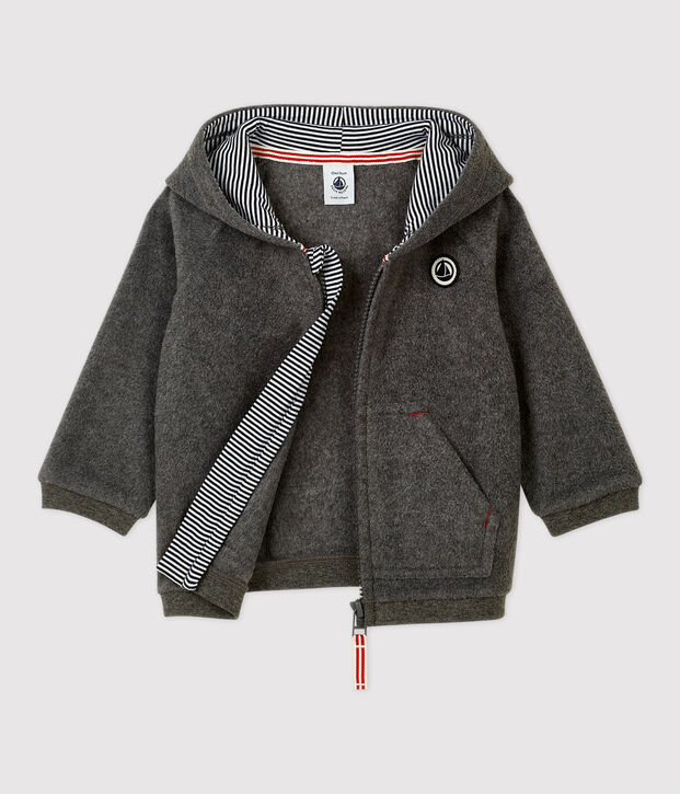 Sweatshirt en polaire b&eacute;b&eacute; gris