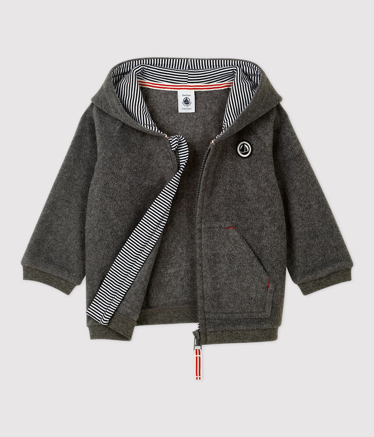 Sweatshirt en polaire b&eacute;b&eacute; gris