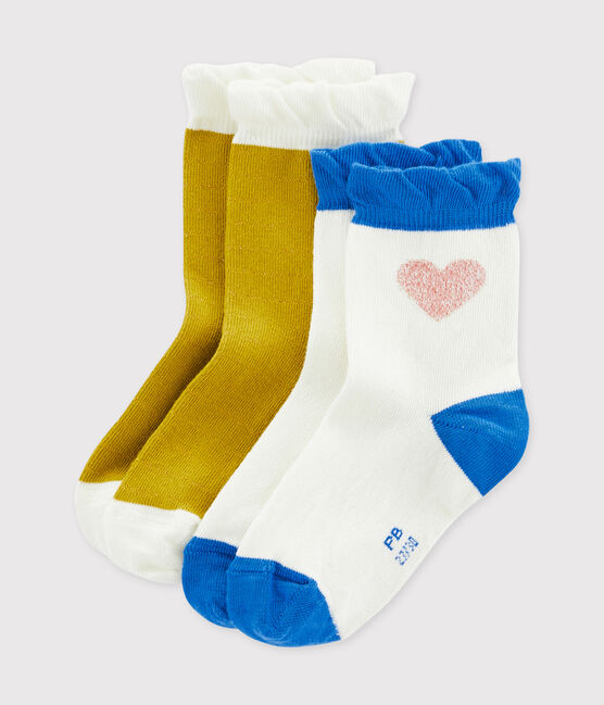 Lot de 2 paires de chaussettes enfant fille variante 2