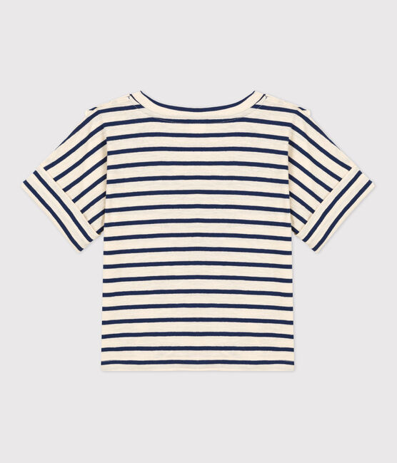 Tee-shirt manches courtes en coton enfant fille blanc AVALANCHE/ MEDIEVAL
