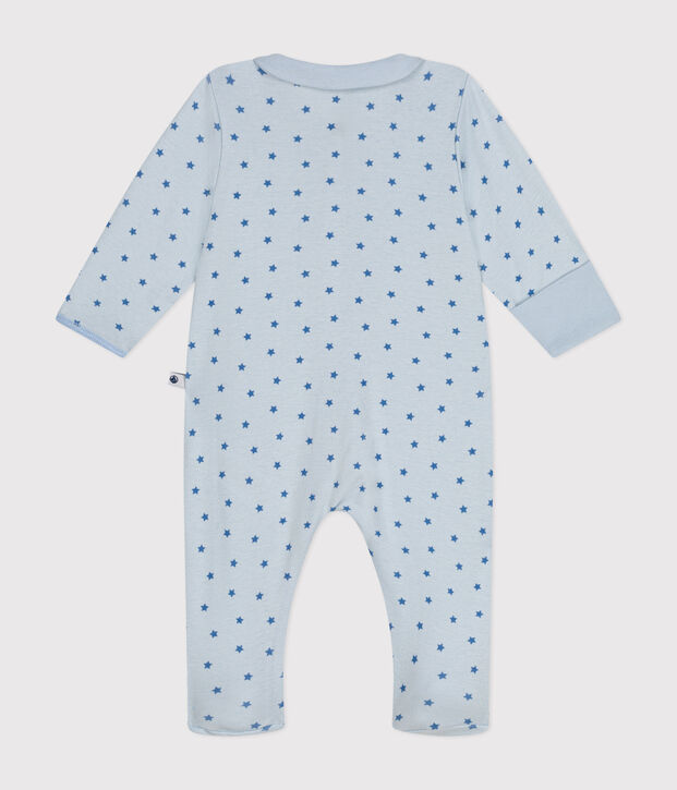 Pyjama imprim&eacute; en coton b&eacute;b&eacute; bleu/bleu
