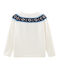 Pull enfant fille blanc MARSHMALLOW/blanc MULTICO