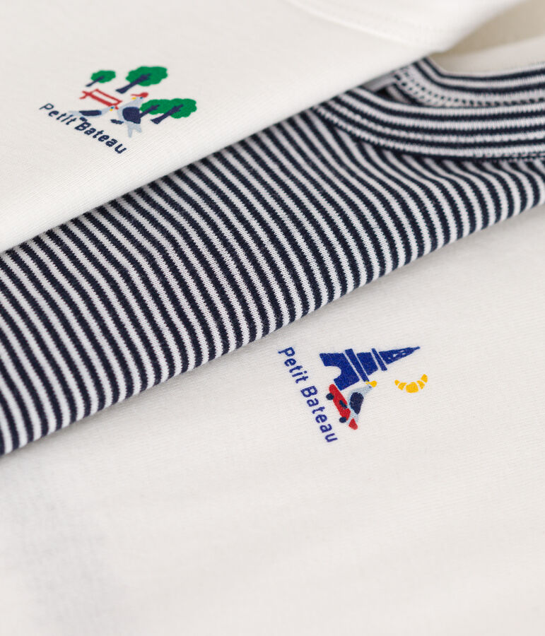 Lot de 3 bodies sans manches en coton b&eacute;b&eacute; multicouleur