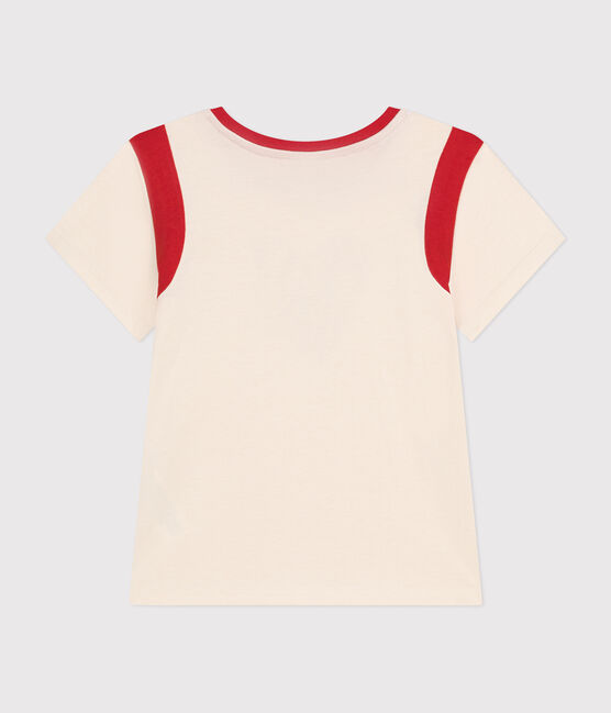 Tee-shirt en jersey enfant fille écru AVALANCHE
