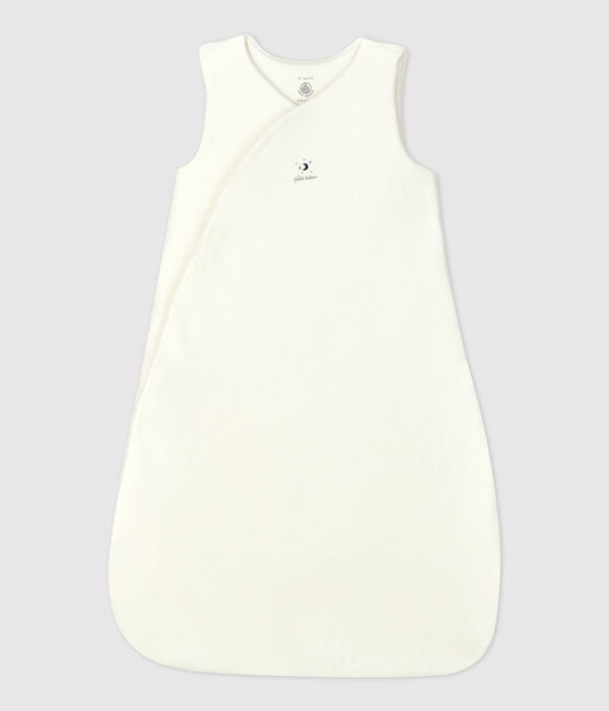 Gigoteuse bébé en velours de coton biologique blanc MARSHMALLOW
