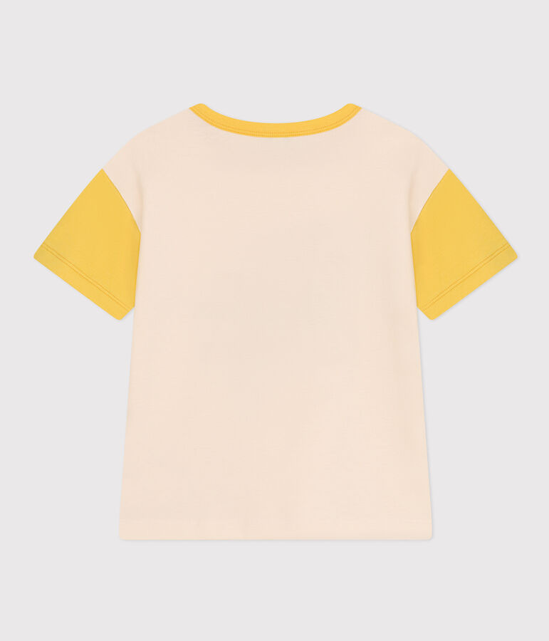 Tee-shirt imprim&eacute; en jersey enfant gar&ccedil;on jaune AVALANCHE/ NECTAR
