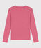 Tee-shirt L'ICONIQUE col rond en coton Femme rouge CORRIDA/blanc MARSHMALLOW