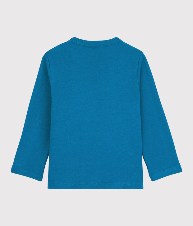 Tee-shirt en coton b&eacute;b&eacute;. bleu