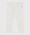 Legging bébé fille uni blanc MARSHMALLOW