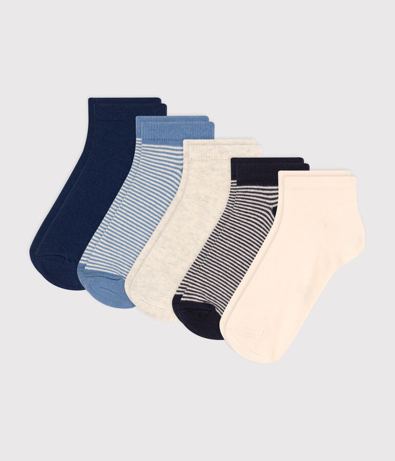 5 paires de chaussettes en coton milleraies enfant variante 1