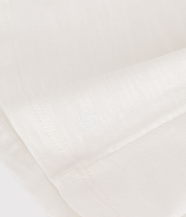 Blouse sans manche en coton b&eacute;b&eacute; blanc