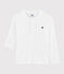 Tee-shirt en coton et lin enfant garçon blanc MARSHMALLOW