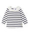 Blouse manches longues bébé fille rayure marinière blanc MARSHMALLOW/bleu SMOKING CN