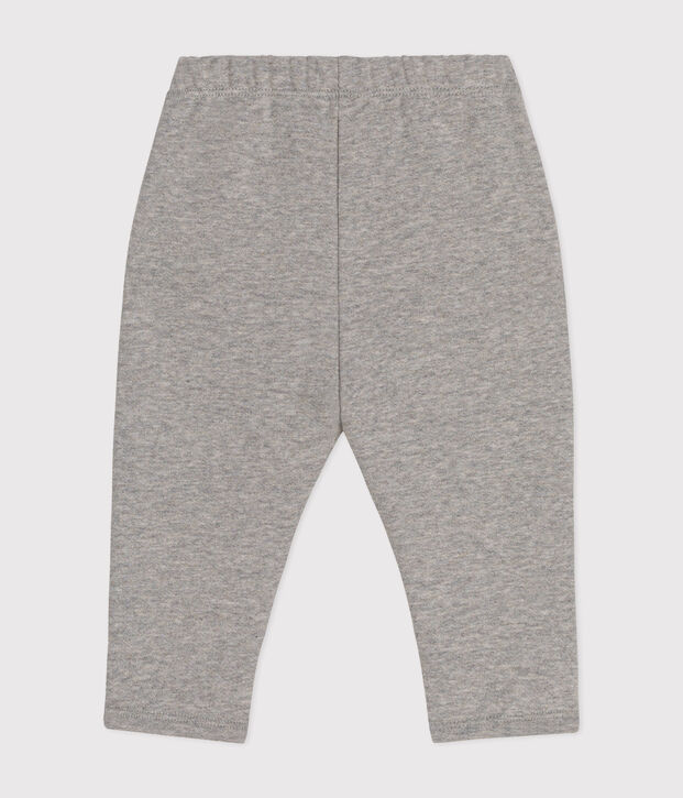Pantalon en molleton b&eacute;b&eacute; gris