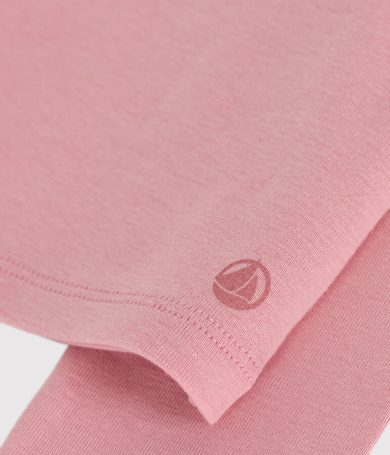 Cardigan enfant en coton uni rose CHARME