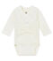 Nouveau body naissance manches longues blanc MARSHMALLOW