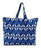 Sac Maxi Cabas blanc LAIT/bleu PERSE/ MULTICO