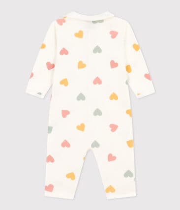 Pyjama 1 pièce sans pieds imprimé coeur Petit Bateau
