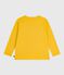 Tee-shirt enfant manches longues en coton imprimé jaune NAPLES