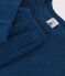 Pyjama uni en bouclette éponge grattée enfant bleu INCOGNITO