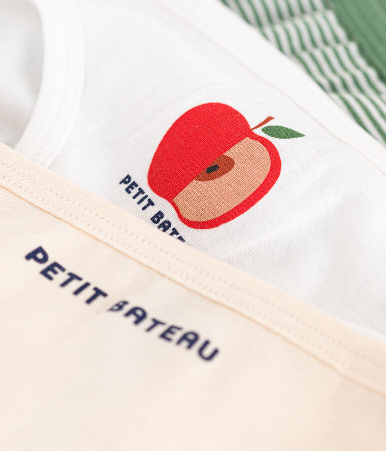 Lot de 3 culottes en coton enfant multicouleur