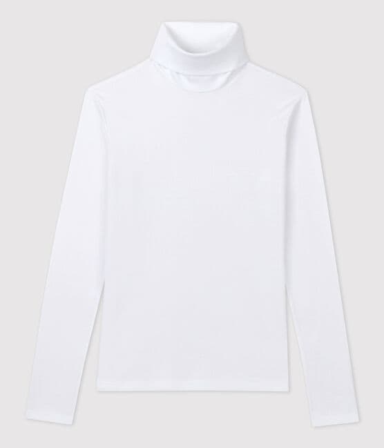 Sous-pull iconique en coton Femme blanc ECUME