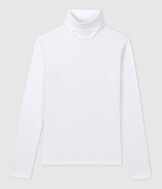Sous-pull iconique en coton Femme blanc ECUME
