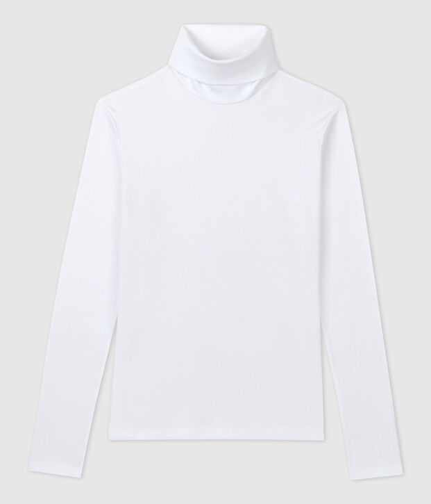 Sous-pull iconique en coton Femme blanc