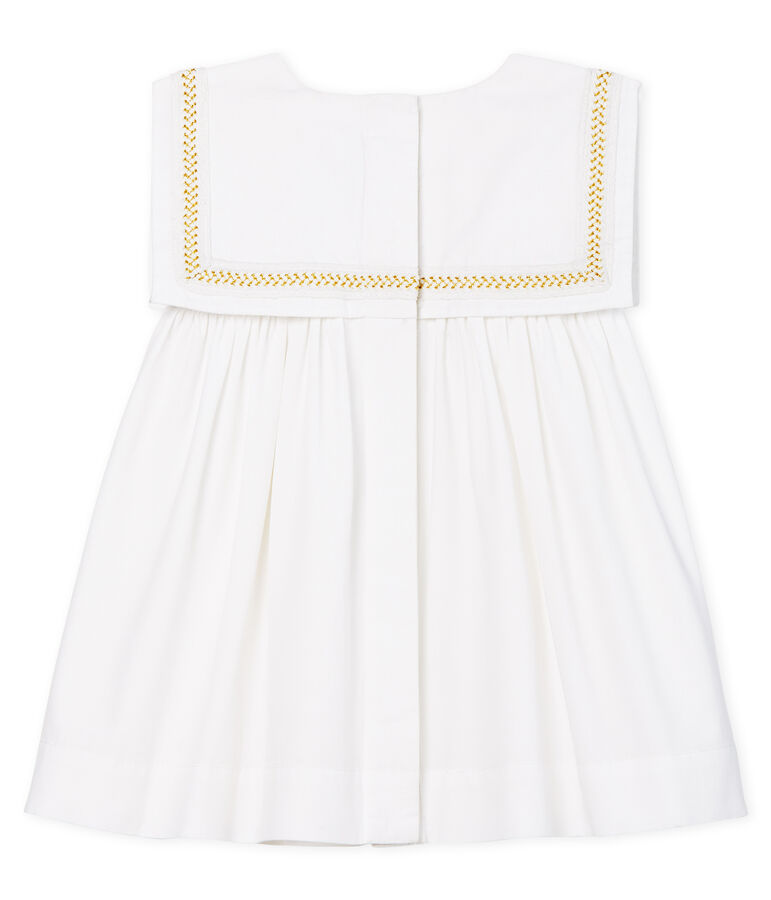 Robe de c&eacute;r&eacute;monie b&eacute;b&eacute; fille blanc ECUME
