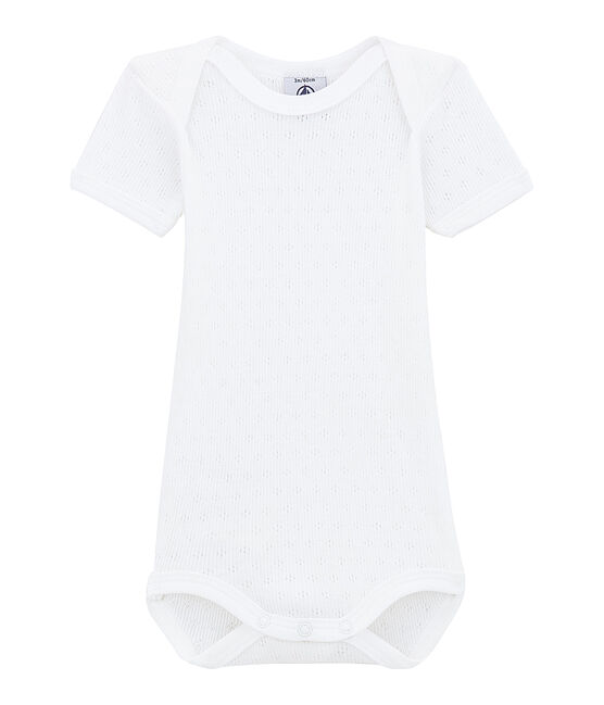 Lot de 2 bodies bébé mixtes à manches courtes blanc LOT