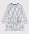Robe manches longues en molleton enfant fille gris BELUGA/bleu MEDIEVAL