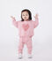 Sweat bébé en coton uni rose CHARME