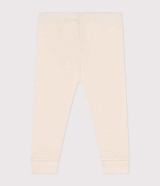 Legging b&eacute;b&eacute; en coton uni &eacute;cru