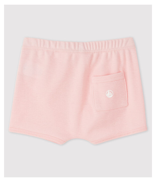 Short en coton b&eacute;b&eacute; rose