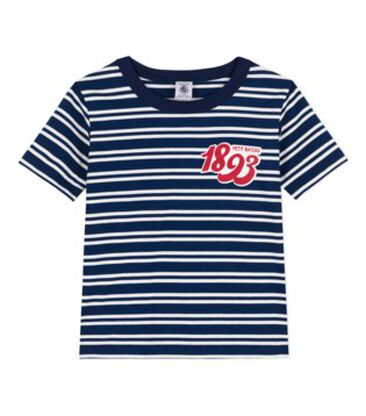 Tee-shirt rayé en coton enfant garçon