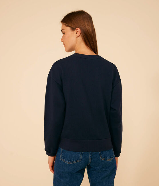 Sweatshirt en molleton femme bleu SMOKING