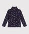 Sous-pull enfant en coton &agrave; fleurs bleu/multicouleur