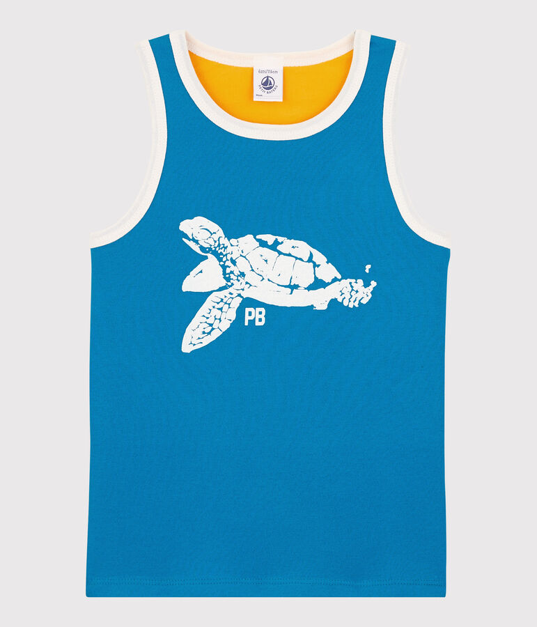 D&eacute;bardeur en jersey enfant gar&ccedil;on bleu