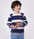 Sweatshirt enfant mixte en coton à rayures