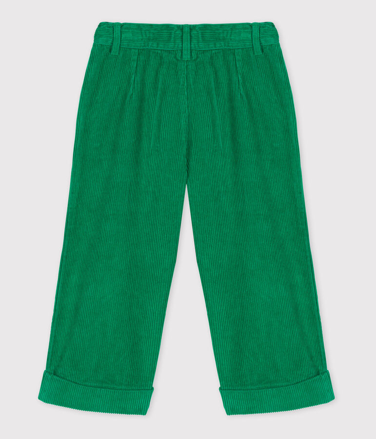 Pantalon en velours c&ocirc;tel&eacute; enfant fille MATCHA