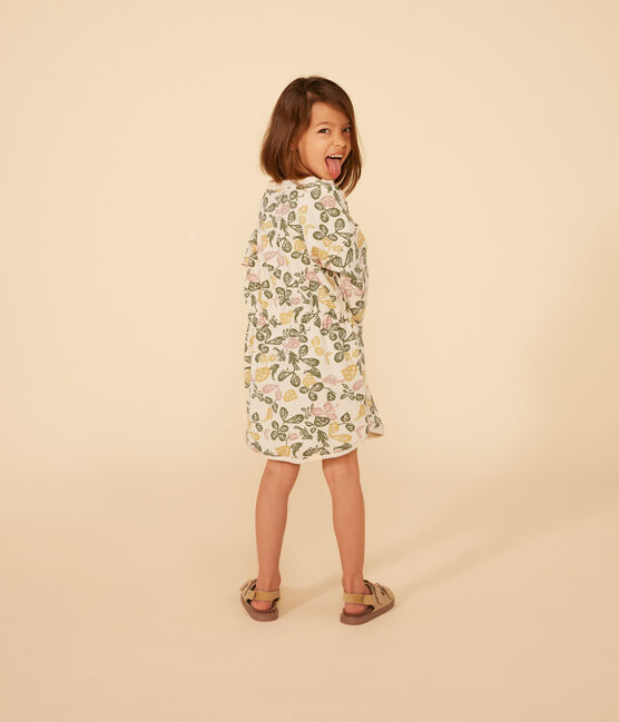 Robe imprimée manches longues en molleton enfant fille AVALANCHE+PANTY/ MULTICO